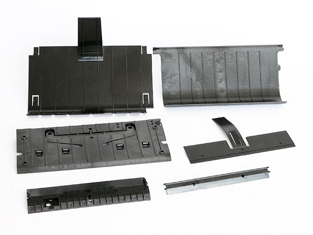 Paper through brackets